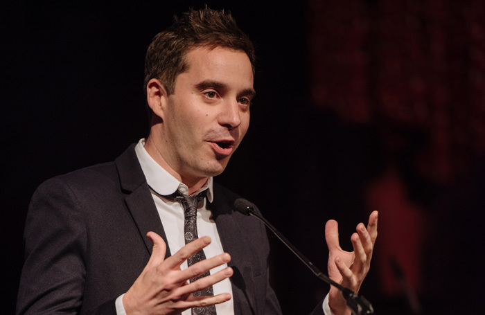 James Graham at The Stage Debut Awards. Photo: David Monteith-Hodge