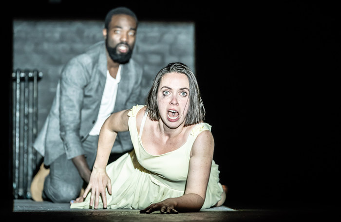 Paapa Essiedu and Kate O'Flynn in Pinter One. Photo: Marc Brenner