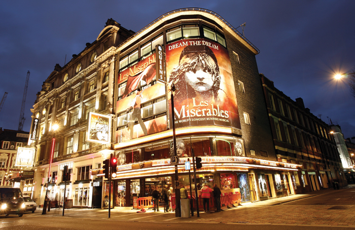The Queen's Theatre is the current West End home of Les Miserables. Photo: SOLT
