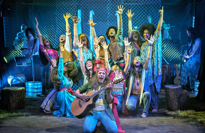 The cast of Hair at the Hope Mill Theatre, Manchester. Photos: Anthony Robling