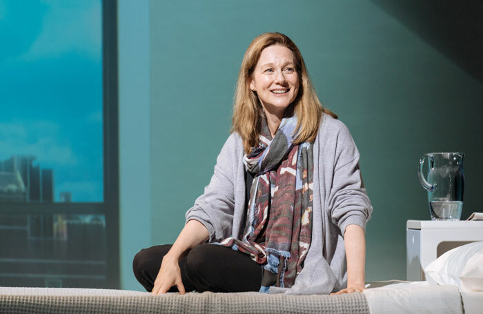 Laura Linney in My Name Is Lucy Barton at Bridge Theatre, London. Photo: Manuel Harlan