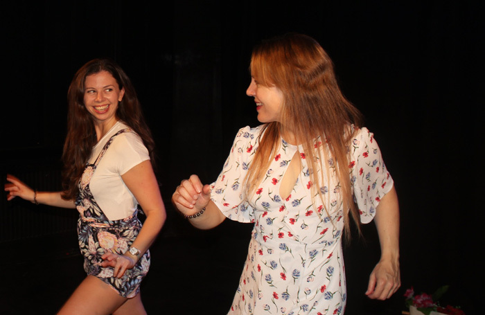Jenny Biggs and Joanna O'Connor in Much Ado About Salsa at Drayton Arms Theatre, London