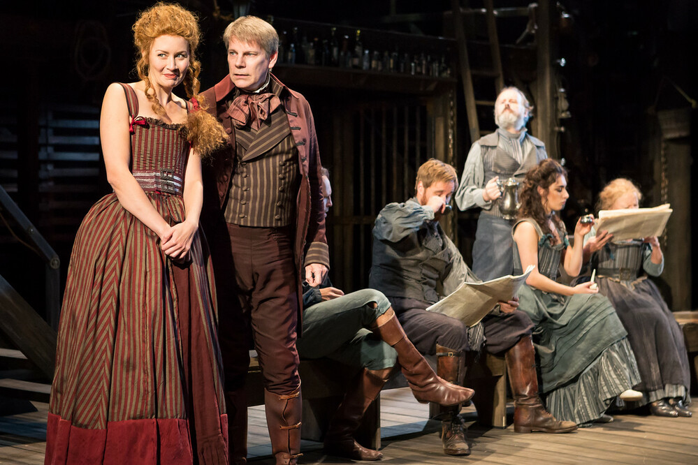 The cast of Moll Flanders at Mercury Theatre, Colchester. Photo: Scott Rylander