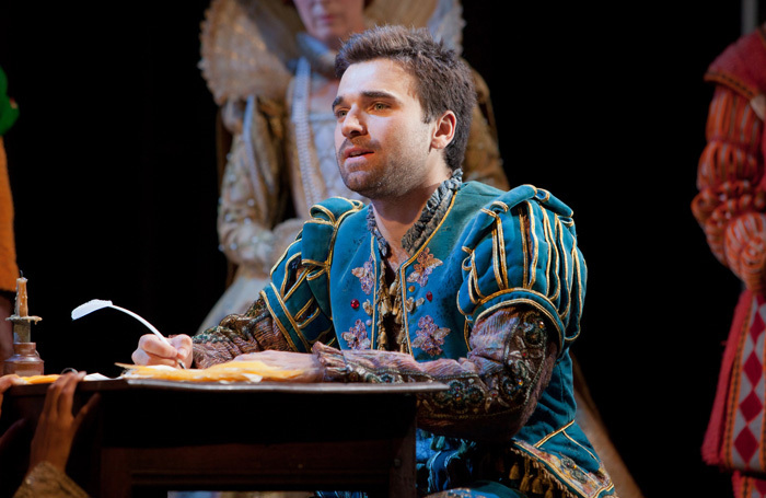 Pierro Niel-Mee in Shakespeare in Love at Theatre Royal Bath. Photo: Pete Le May