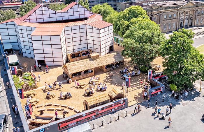 The pop-up Rose Theatre hosted performances in a car park in York city centre from June to September this year. Photo: Anthony Robling