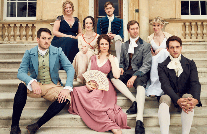 Austentatious cast by . Photo: Robert Viglasky