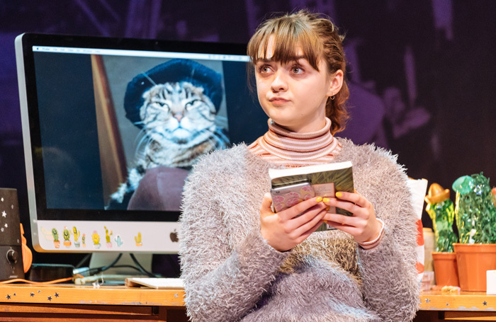 Maisie Williams in I and You at Hampstead Theatre, London. Photo: Manuel Harlan