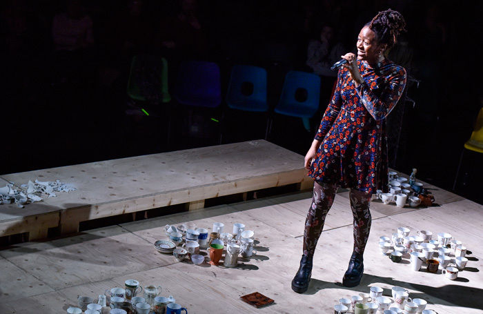 Laurietta Essien in The-Mysteries at Royal Exchange Theatre, Manchester. Photo: Joel Chester Fildes