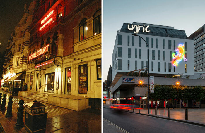 The Royal Court (photo: Stephen Cummiskey) and the Lyric Hammersmith (photo: Jim Stephenson) in London are among organisations that participated in the six-year Arts Council/Julie's Bicycle project