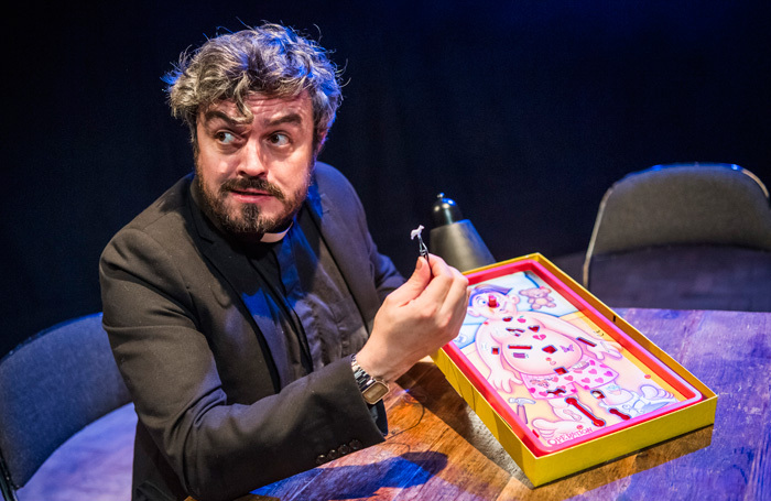 Ross Sutherland in The Exorcism at Battersea Arts Centre, London. Photo: Tristram Kenton