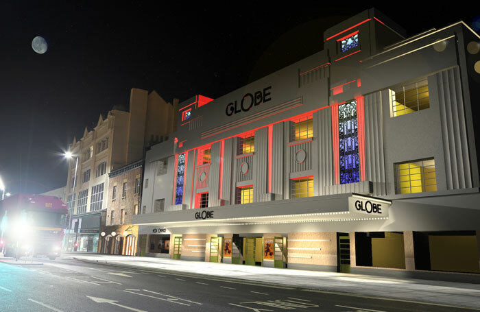 Artist's impression of how the redeveloped Stockton Globe Theatre will look