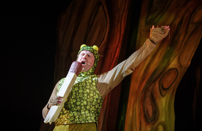 Phil Yarrow in The Wind in the Willows at Polka Theatre. Photo: Craig Fuller