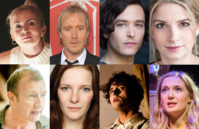 Welsh actors who signed the letter to NTW include, top row: Sophie Melville, Rhys Ifans, Alexander Vlahos, Caroline Sheen. Bottom row: Steffan Rhodri, Morfydd Clark, Marc Antolin and Amy Morgan