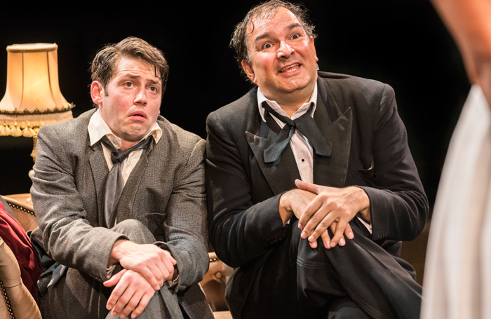 Stuart Neal and Julius D'Silva in The Producers at the Royal Exchange Theatre, Manchester. Photo: Johan Persson