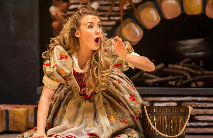 Cara Dudgeon in Cinderella  at Marlowe Theatre, Canterbury. Photo: Pamela Raith