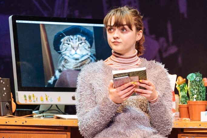 Maisie Williams in I and You at Hampstead Theatre. Photo: Manuel Harlan