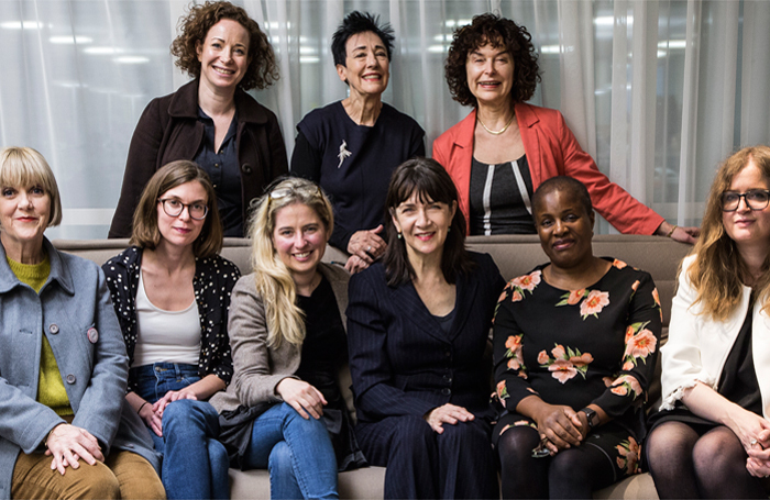 Back row, from left: Jemma Gross, Sue Parrish, Julia Pascal. Front row: Polly Kemp, Chloe Todd Fordham, Elizabeth Newman, Maureen Beattie, Winsome Pinnock, Jennifer Tuckett. Photo: Isabella Ferro D