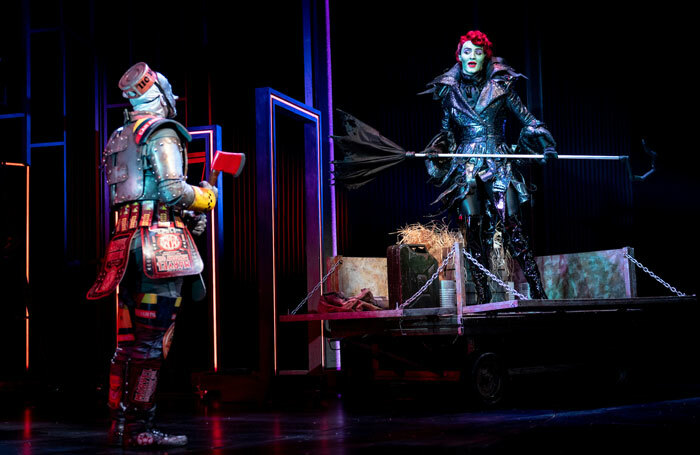 Dillon Scott-Lewis and Jos Vantyler in The Wizard of Oz at Birmingham Repertory. Photo: Graeme Braidwood