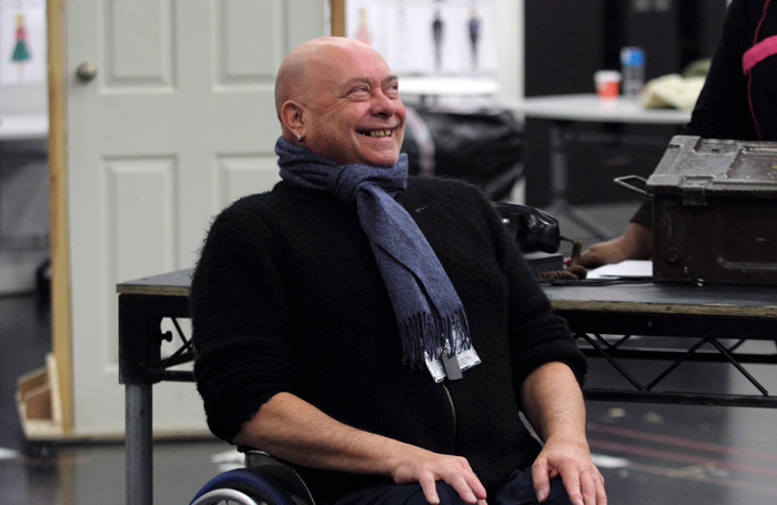 Garry Robson in rehearsals for White Christmas at Leicester’s Curve. Photo: Catherine Ashmore