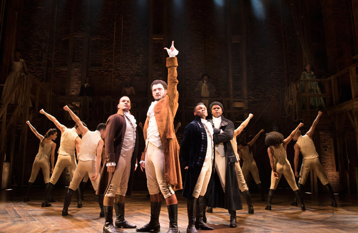 Hamilton has received 12 nominations for this year's WhatsOnStage Awards. Photo: Matthew Murphy