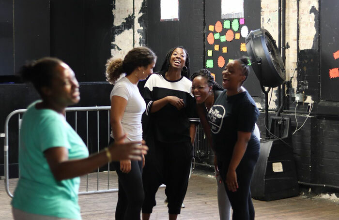 The Nouveau Riche team rehearsing for the award-winning Queens of Sheba. Photo: James Hardie