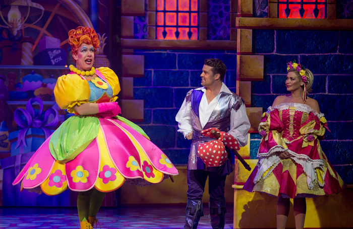 Andrew Ryan, Joe McElderry and Suzanne Shaw in Dick Whittington at the Mayflower, Southampton