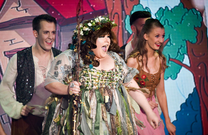 The cast of Jack and the Beanstalk at Hilton Metropole Brighton