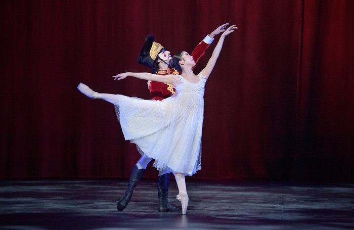 Rina Kanehara and Fernando Carratala Coloma in English National Ballet's Nutcracker at London Coliseum. Photo: Laurent Liotardo