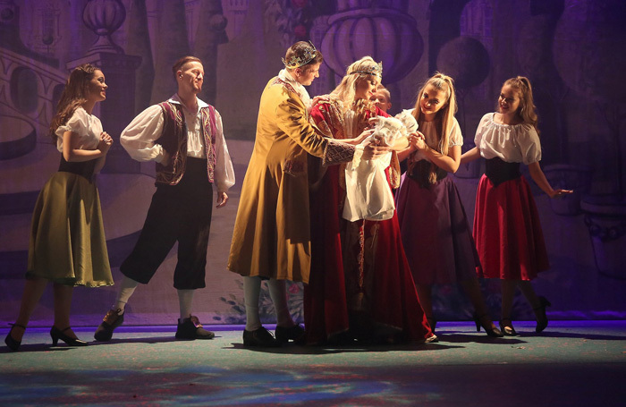 The cast of Snow White and the Seven Dwarfs at New Theatre Royal, Lincoln. Photo: Picasa