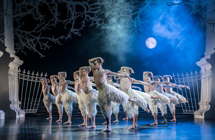 The cast of Matthew Bourne's Swan Lake at Sadler's Wells, London. Photo: Johan Persson