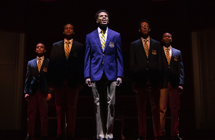 The cast of Choir Boy at Samuel J Friedman Theatre, New York. Photo: Matthew Murphy