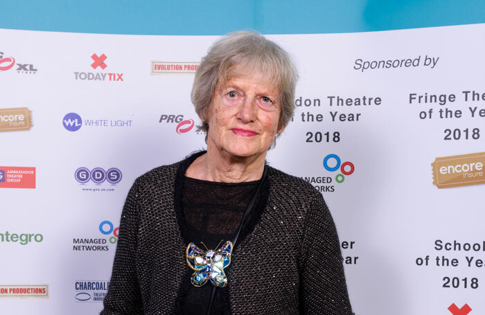 Clare Ferraby at The Stage Awards 2018. Photo: Alex Brenner