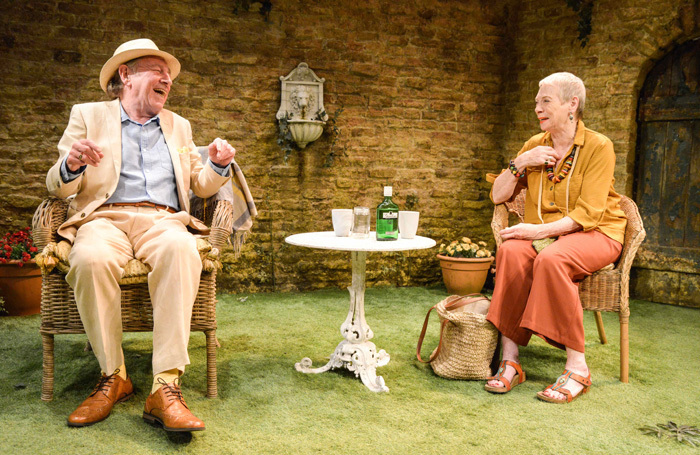 Geoffrey Freshwater and Sara Kestelman in Paradise at Hampstead Theatre Downstairs. Photo: Robert Day