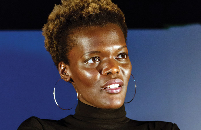 Sheila Atim in rehearsals for Time Is Love. Photo: DWGH Photos