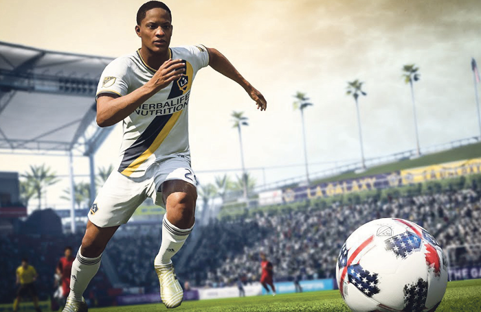 Adetomiwa Edun, who starred in the National's Translations last year, as his virtual alter ego Alex Hunter in FIFA 18