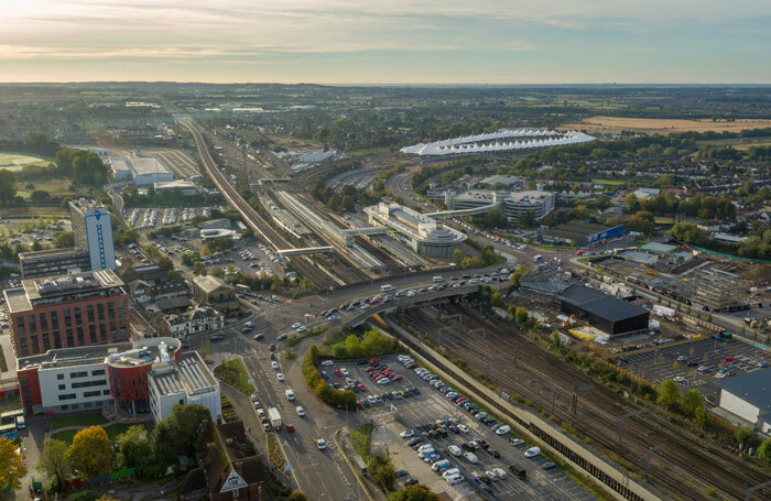 Aerial view of Ashford in Kent. Photo: Shutterstock