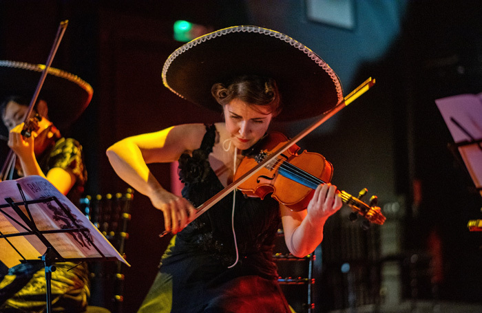 Sara Waddell in The Orchestra at Omnibus Theatre, London. Photo: Jacob Malinski