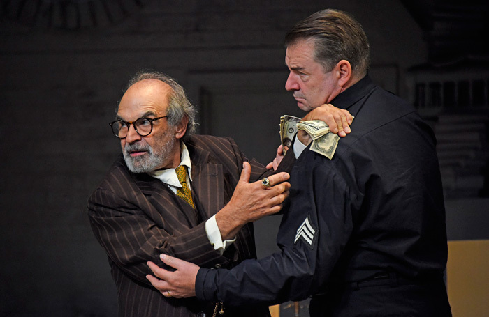 David Suchet and Brendan Coyle in The Price at Wyndham's Theatre, London. Photo: Nobby Clark