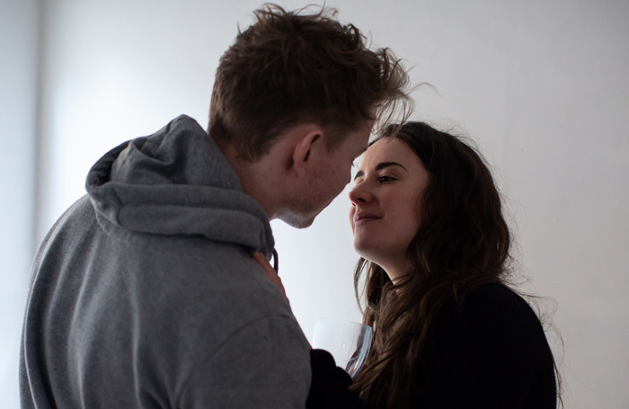 Tom Campion and Edie Newman in Greyscale at Vault Festival, London. Photo: Ali Wright