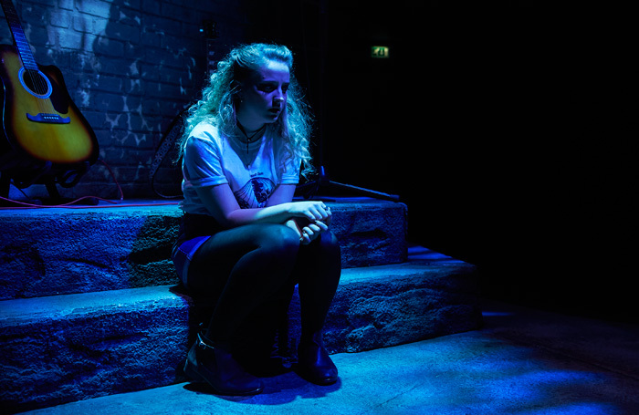 Anna Soden in 
Romeo and Juliet Mad Blood Stirring at
the Albany, London. Photo: The Other Richard