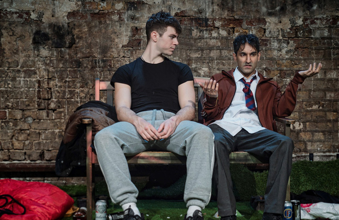 Samuel Retford and Shiv Rabheru in Kings of Idle Land. Photo: Simon J Webb