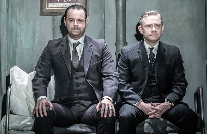 Martin Freeman and Danny Dyer in The Dumb Waiter. Photo: Marc Brenner