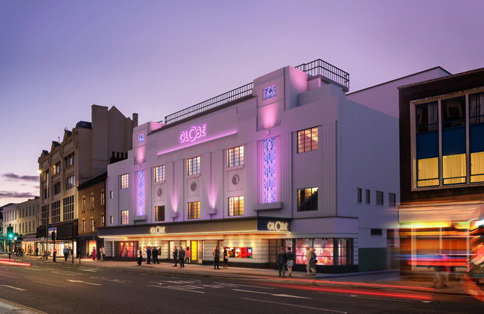 Artist's impression of the reopened Stockton Globe Theatre