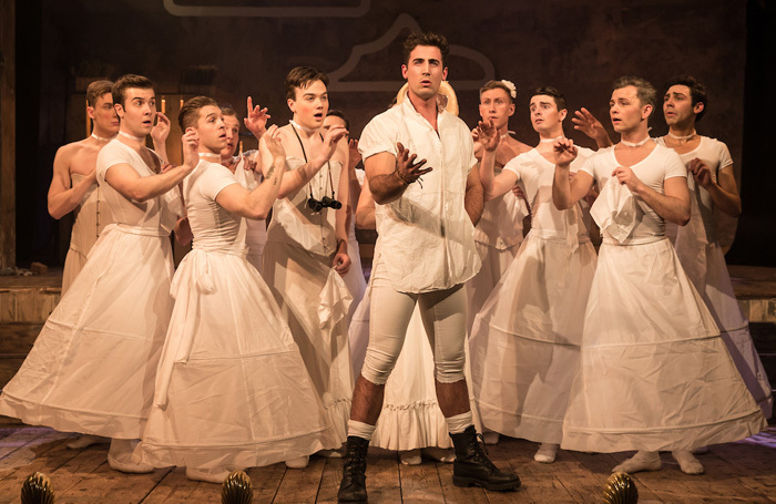 The cast of The Pirates of Penzance at Wilton's Music Hall, London. Photo: Scott Rylander