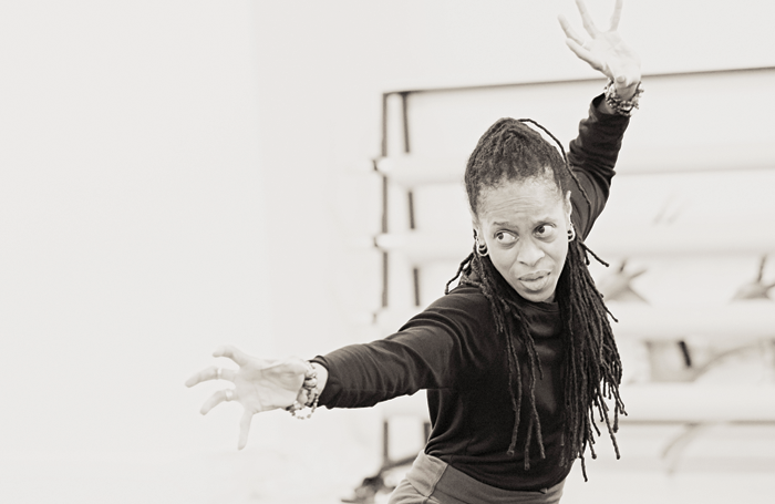 Thea Barnes in Lion King rehearsals