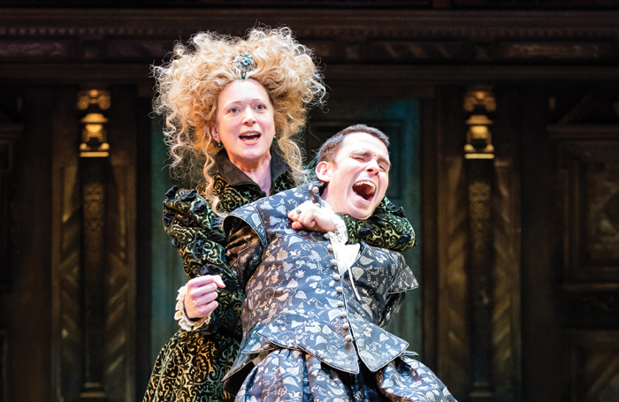 Claire Price and Joseph Arkley in The Taming of the Shrew. Photo: Ikin Yum