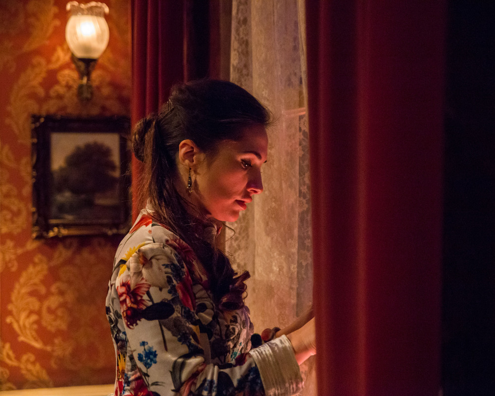 Charlotte Brimble in Gaslight at the Mill at Sonning. Photo: Andreas Lambis