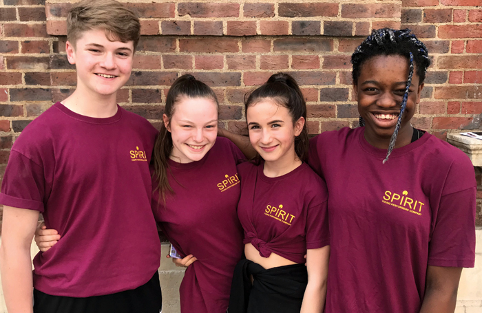 The Stage and Spirit Young Performers Company scholarship winners from 2018, from left: Billy Vale, Layla Armstrong-Hughes, Hannah Hutchins and Imaan Guthrie.
