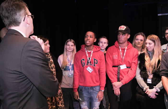 Jeremy Wright visited the Brit School on March 20