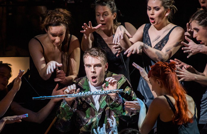 The cast of The Magic Flute at London Coliseum. Photo: Tristram Kenton